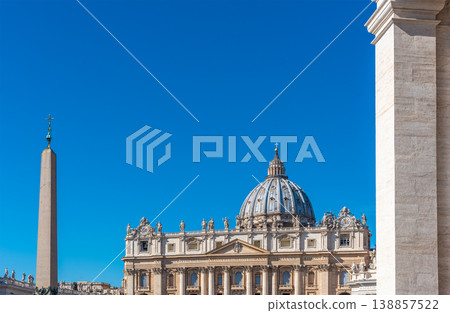 Saint Peter Basilica under a clear sky 138857522