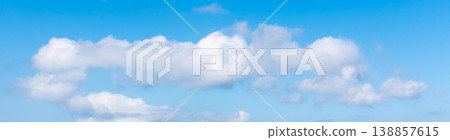 White clouds and blue sky 138857615