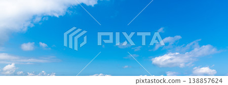 Blue sky with white clouds 138857624