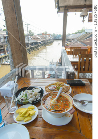 Thai Floating Market Thai Floating Market 138857680