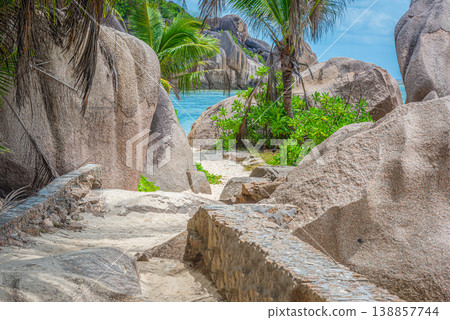 Path to a tropical beach 138857744