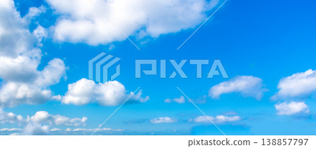 White clouds and blue sky 138857797