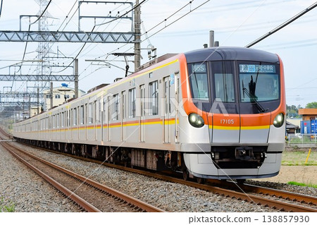 Tokyo Metro 17000 series 17105F, on the Tobu Tojo Line 138857930