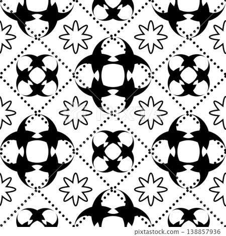This is an illustration of a tile pattern. This is an illustration of a tile pattern. 138857936