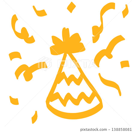 This is an illustration of a birthday hat. This is an illustration of a birthday hat. 138858081