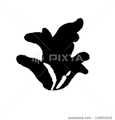 Monochrome hand-drawn illustration of a branched coral mushroom (Podostroma cornu-damae). Monochrome hand-drawn illustration of a branched coral mushroom (Podostroma cornu-damae). 138858202
