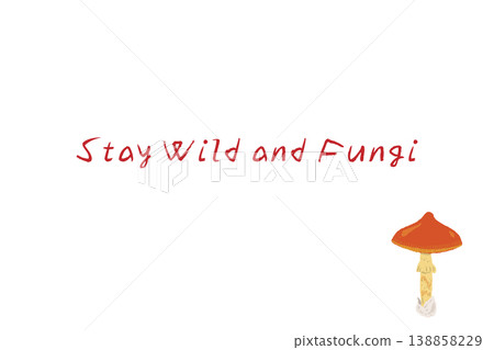 Horizontal menu/card template with a hand-drawn illustration of a Caesar's mushroom (with its cap open). 138858229