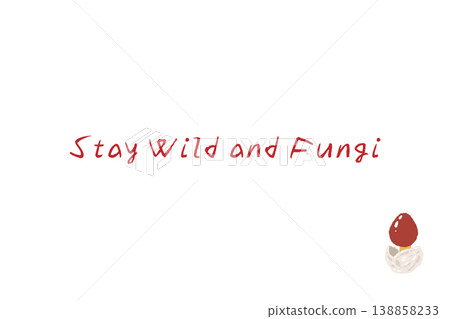 Horizontal menu/card template with a hand-drawn illustration of a *Amanita caesarea* (egg-shaped mushroom). Horizontal menu/card template with a hand-drawn illustration of a *Amanita caesarea* (egg-shaped mushroom). 138858233