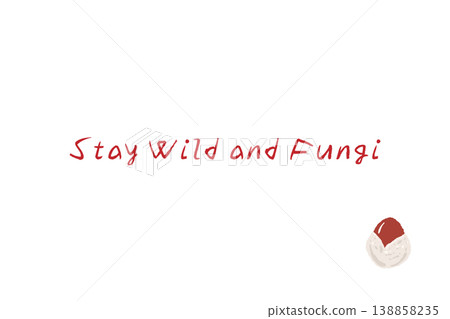 Horizontal menu/card template with a hand-drawn illustration of Amanita caesarea (early sprouting). 138858235