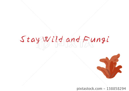 Horizontal menu/card template with a hand-drawn illustration of a branched coral mushroom (Podostroma cornu-damae). Horizontal menu/card template with a hand-drawn illustration of a branched coral mushroom (Podostroma cornu-damae). 138858294