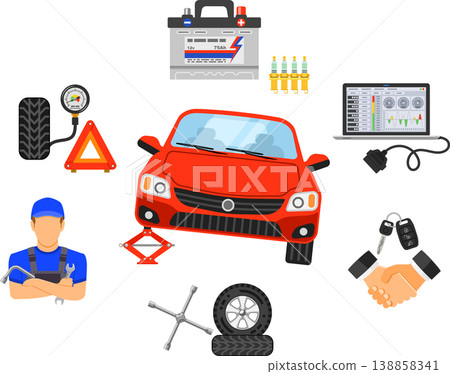 Car Service Concept Car Service Concept 138858341