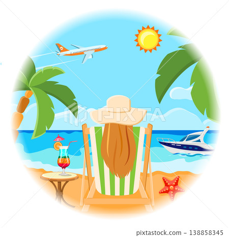 Vacation and Summer Card Concept Vacation and Summer Card Concept 138858345