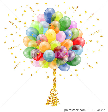Holiday Background with Balloons 138858354