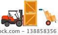Storage and Delivery Flat Icons 138858356