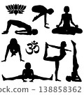 Yoga Silhouettes 138858362