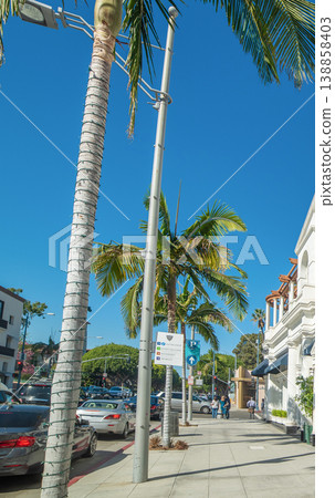 Sidewalk in world famous Rodeo Drive in Beverly Hills 138858403