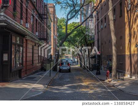 Picturesque street in Greenwich Village 138858427
