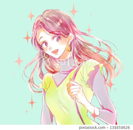 Woman going out Autumn image Sparkling 138858626