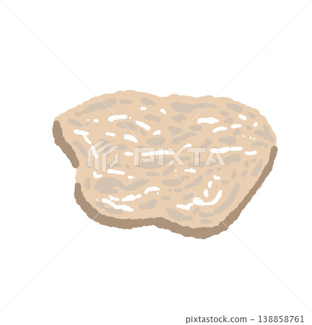 手繪白松露插圖（單個，切片，大尺寸） 138858761