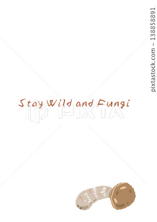 Vertical menu/card template with a hand-drawn illustration of a porcini mushroom (lying on its side). Vertical menu/card template with a hand-drawn illustration of a porcini mushroom (lying on its side). 138858891