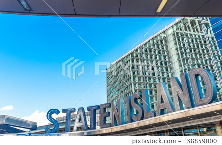 Staten Island sign in Staten Island Ferry Terminal 138859000