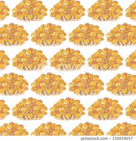 Nameko Co., Ltd. seamless pattern background illustration (densely arranged) Nameko Co., Ltd. seamless pattern background illustration (densely arranged) 138859057