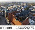 Chemnitz. Germany. Chemnitz city view from ancient clow tower during overcast weather. 138859275