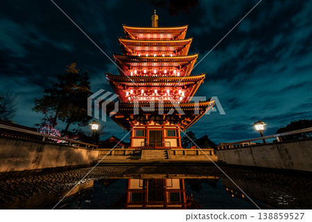 Light-up event at Takahata Fudoson Temple, Tokyo (14th edition) 138859527