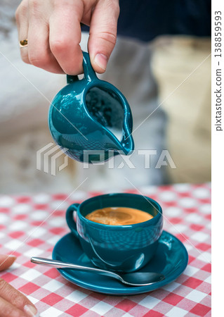 coffee with milk coffee with milk 138859593