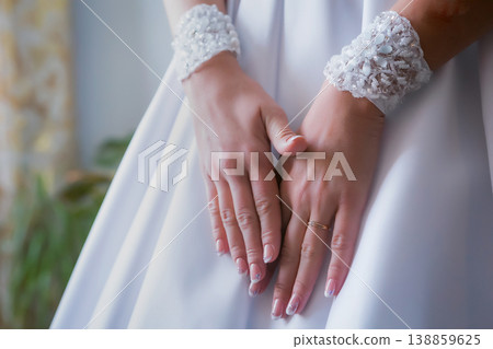 Hands of bride place for text Hands of bride place for text 138859625