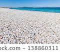 White pebbles by the sea in Sardinia 138860311
