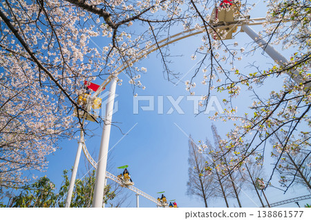 明都兒童樂園戶田川春景:櫻花盛開與自行車單軌列車(愛知縣名古屋市) 明都兒童樂園戶田川春景:櫻花盛開與自行車單軌列車(愛知縣名古屋市) 138861577