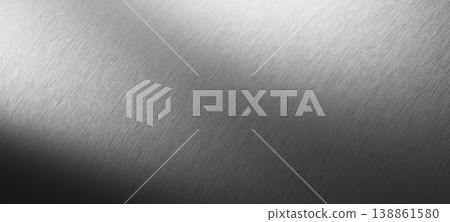 Silver metal texture background 3D render 138861580