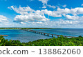 Kurima Bridge on Kurima Island, Miyako Island, Okinawa Prefecture 138862060