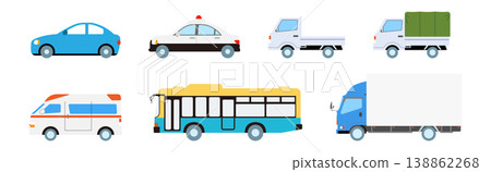 一系列各式各樣的汽車 一系列各式各樣的汽車 138862268