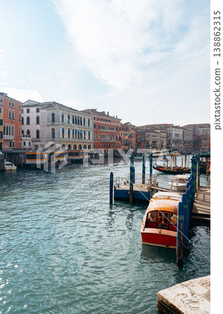 Venice waterfront with boats and colorful buildings during daytime Venice waterfront with boats and colorful buildings during daytime 138862315