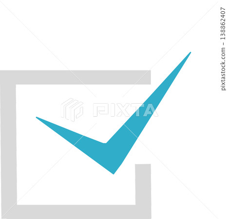 A checkbox icon with a blue checkmark conveys a sense of trust and confirmation/completion. A checkbox icon with a blue checkmark conveys a sense of trust and confirmation/completion. 138862407