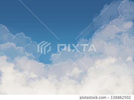 A fairytale-like background of sky and clouds at various times of day. A fairytale-like background of sky and clouds at various times of day. 138862502