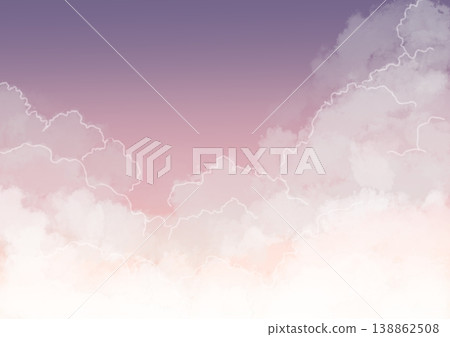 A fairytale-like background of sky and clouds at various times of day. A fairytale-like background of sky and clouds at various times of day. 138862508