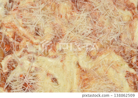 Close Up of Unbaked Lasagna with Cheese Close Up of Unbaked Lasagna with Cheese 138862509