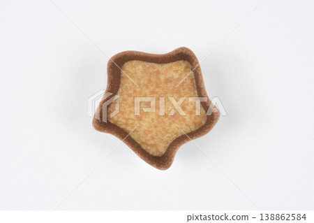 Star Shaped Chocolate Praline with Cream Filling Top View Star Shaped Chocolate Praline with Cream Filling Top View 138862584