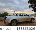 IDF patrol car with a flag 138863026