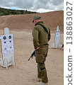 Israeli reserve soldier on shooting range 138863027
