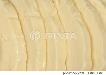 Close Up of Sliced Mozzarella Cheese Close Up of Sliced Mozzarella Cheese 138863385