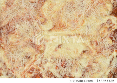Close Up of Unbaked Lasagna with Cheese Close Up of Unbaked Lasagna with Cheese 138863386