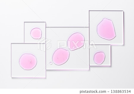 A skin serum or a moisturizing gel or a face wash gel. Cosmetic product. White background. A skin serum or a moisturizing gel or a face wash gel. Cosmetic product. White background. 138863534