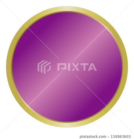 A simple purple and gold medal (round) A simple purple and gold medal (round) 138863603