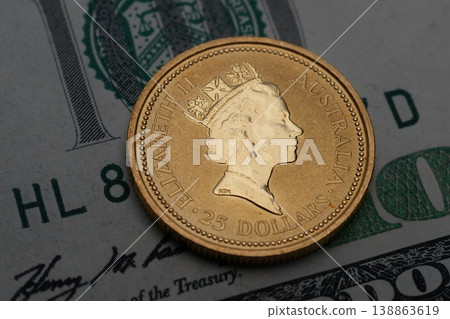 Gold coin 138863619