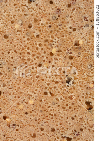 Texture of Homemade Whole Grain Bread Crust Texture of Homemade Whole Grain Bread Crust 138863622