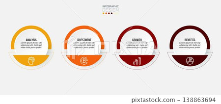 Business concept infographic template with option. Business concept infographic template with option. 138863694